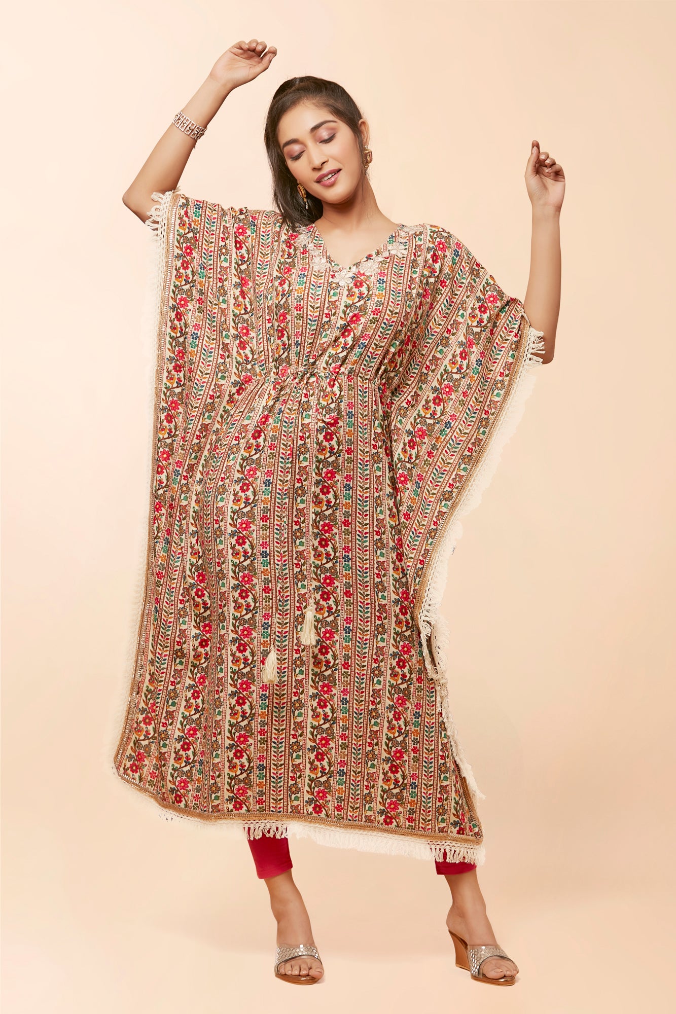 Urban Mystic Floral Print Kaftan