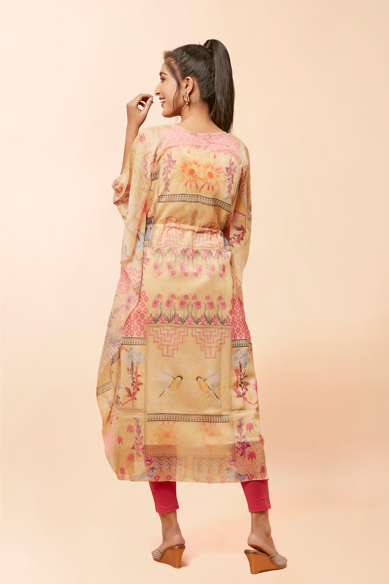 Urban Mystic Kaftan Style Floral Kurta